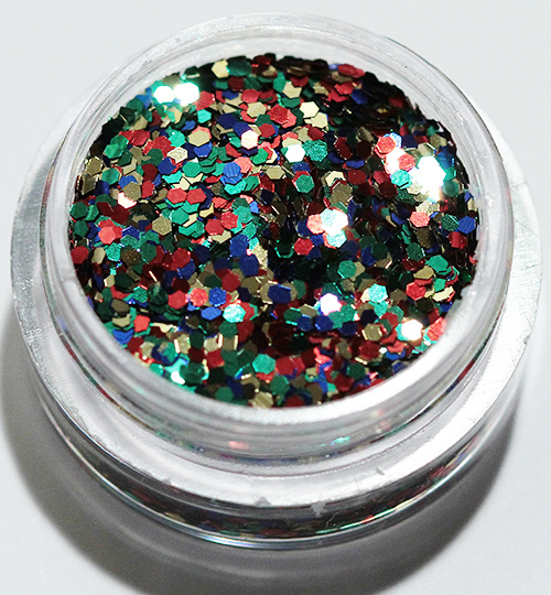 Negleglitter - Hexagon - Mulicolor - 8ml - Glitter