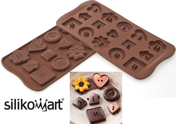 Silikomart Easy Choc Pralinform Knappar