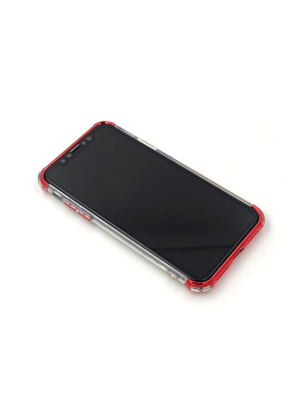 Extra tåligt design silikonskal | färgade kanter iPhone X/XS