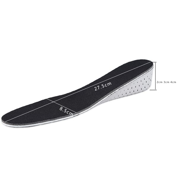 Skosåler / Bli Lengre Såle / Innlegg for Menn - 3 cm