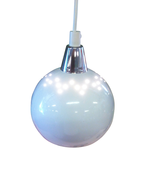 Vindueslampe Klotet Hvid \"Stjerne\". Eklunds Metall