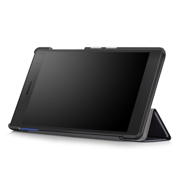 Tri - fold deksel til Lenovo Tab 7 Essential Wifi (IKKE LTE/4G) - svart