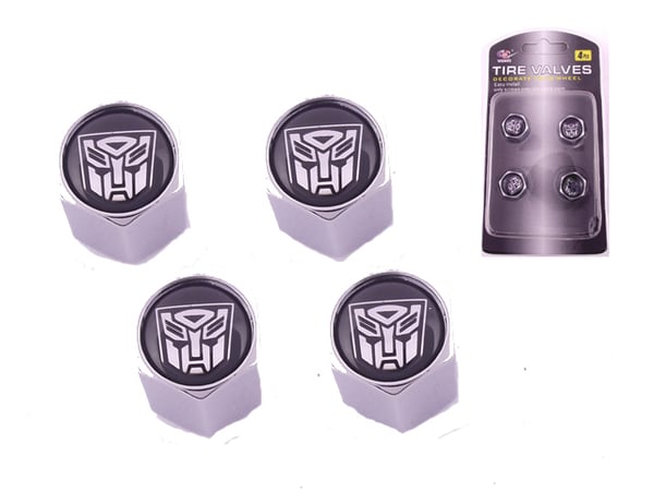 Ventilhattar Transformers Autobot 4st fint set i krom