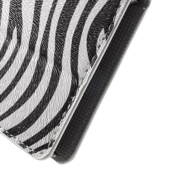 Sony Xperia Z3+ E6553 Zebra Stripe Lompakkokotelo