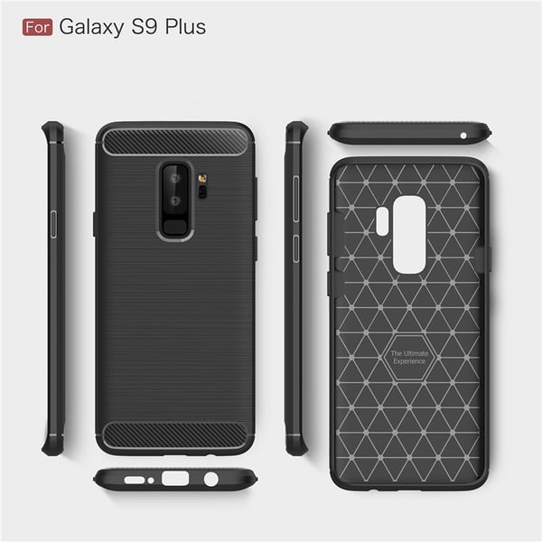 SKALO Samsung S9 Plus Armor Carbon Stöttåligt TPU-skal