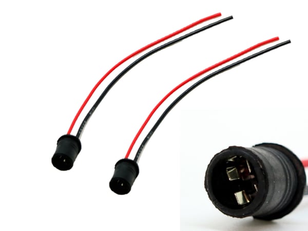 T10 w5w led / halogen kontakter / sockel fattning 2-pack mjuka