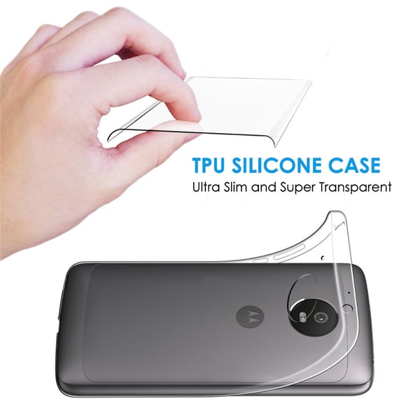 Transparent Silikon TPU-Skal till Moto G5 PLUS
