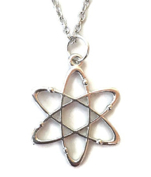 Halsband ATOM Molekyl Kemi Biokemi Rostfri Kedja