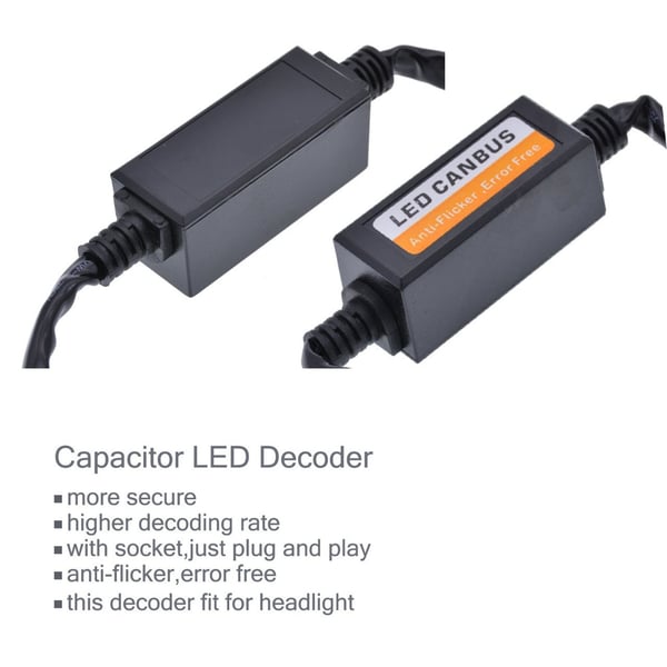 H7 LED Decoder Canbus Varning Headlight Canceller