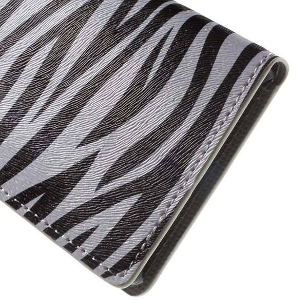 Sony Xperia Z5 Lompakkokotelo Zebra Stripes