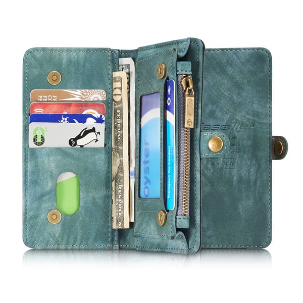 CASEME iPhone 7/8 Plus Retro Splitt Lær Lommebok - deksel