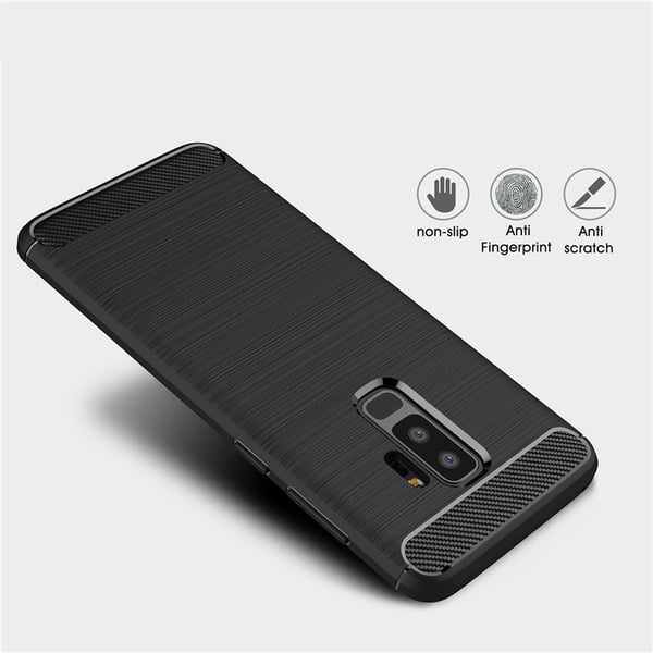SKALO Samsung S9 Plus Armor Carbon Stöttåligt TPU-skal