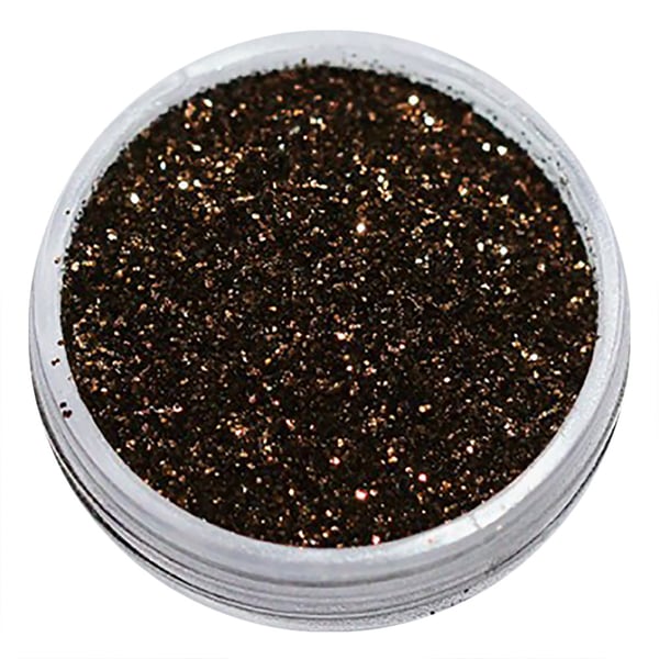 Negleglitter - Finkornet - Brun - 8ml - Glitter