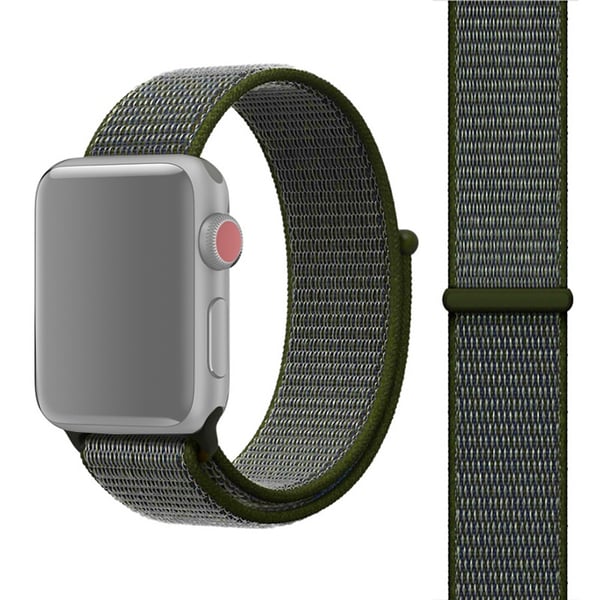 Apple Watch 42mm:lle nylonlenkki tarranauhakiinnityksellä