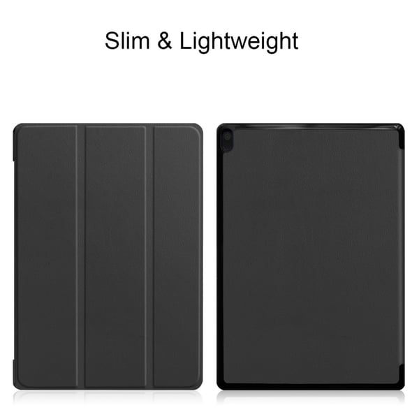 Tri - fold Fodral till Lenovo Tab E10 - Svart