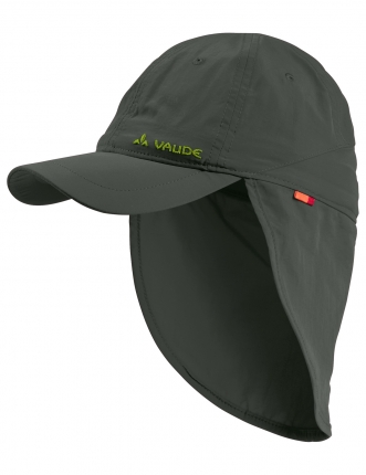 barnkeps med nacksydd för sol, VAUDE SAHARA CAP III OLIVE Small