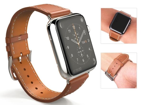 Ægte læder armbånd til Apple Watch 38mm