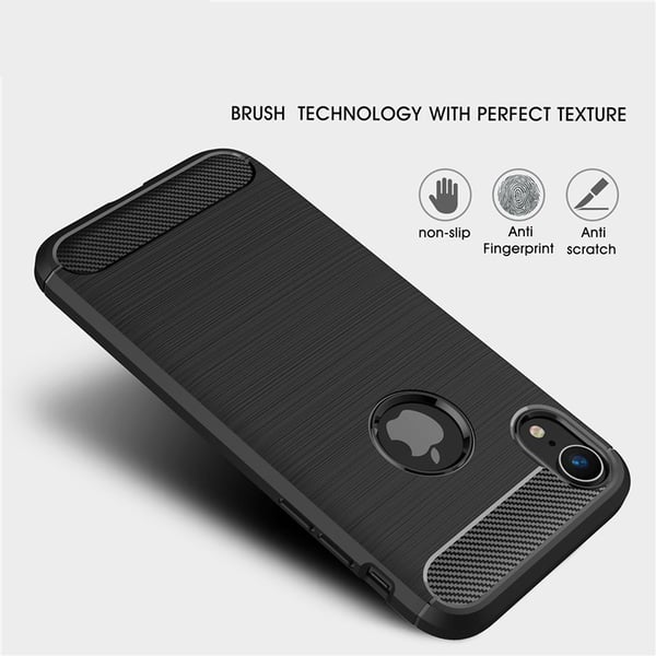 SKALO iPhone XR Armor Carbon Stødsikker TPU-cover