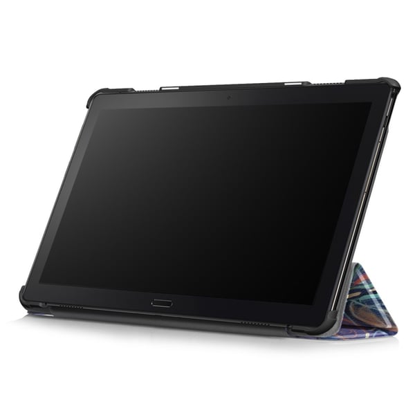 Trifoldet deksel til Lenovo Tab P10 - fargerike blader