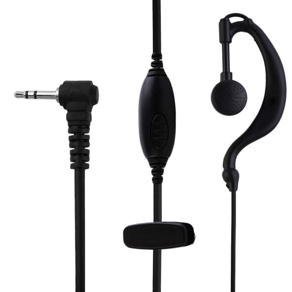 2,5 mm hodesett ørepropp toveis radio Walkie Talkie