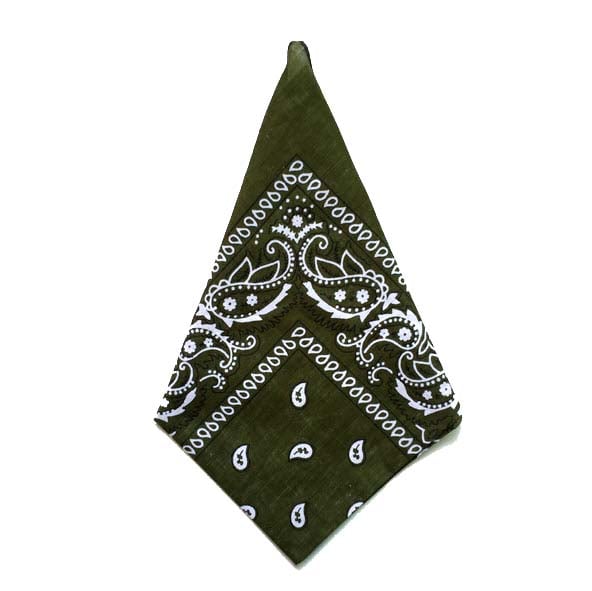 Bandana Paisleymönster Militärgrön