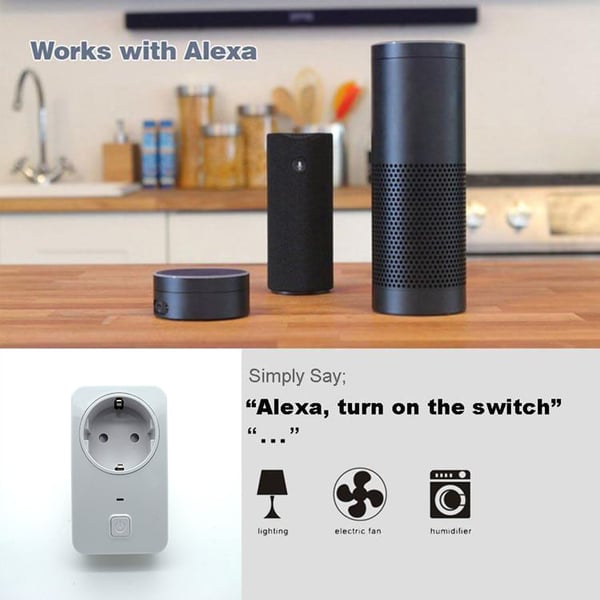 Smart WIFI-stik Alexa-kompatibel hjemmeautomation