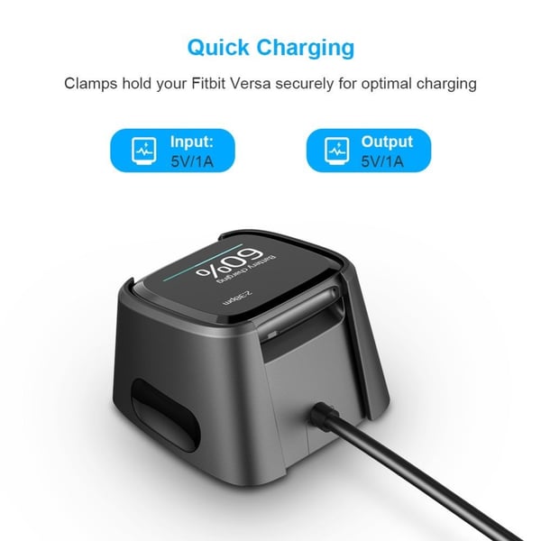 USB - latauskaapelin teline Fitbit Versa Smart Watchille