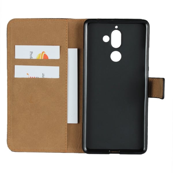 Plånboksfodral Äkta Skinn Nokia 7 PLUS