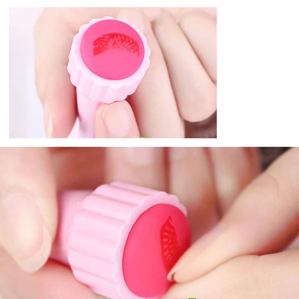 stempelpute + skrape for nail art stempling