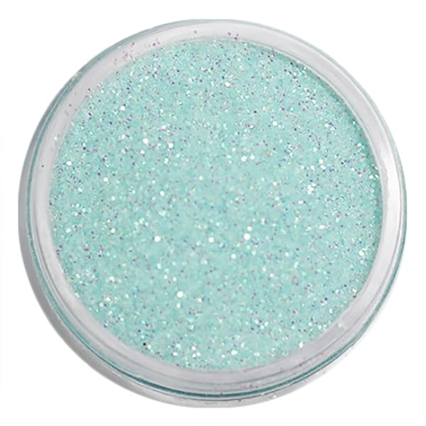 Negleglitter - Finkornet - Babyblå - 8ml - Glitter