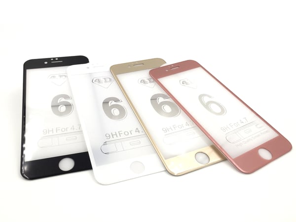 SKALO iPhone 6/6S Heltäckande Skärmskydd Härdat Glas