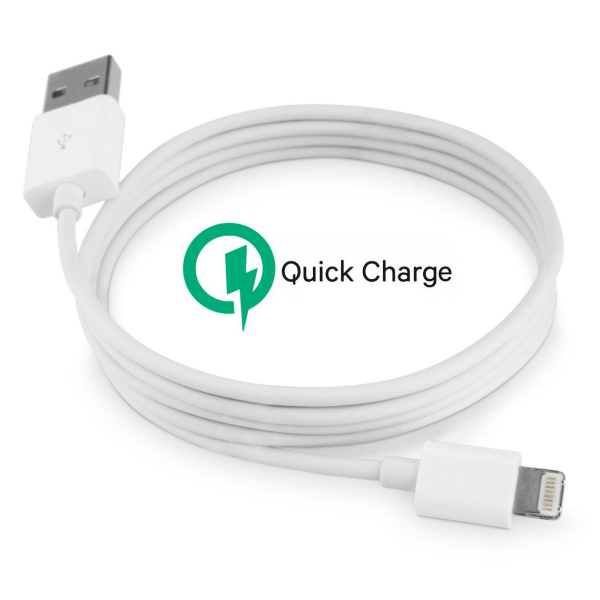2 metrin pikalatauslaturi iPhone 5/6/6s/6 Plus/7/8/X/11/Pad