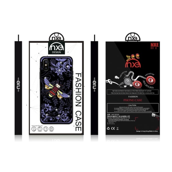 NXE iPhone X TPU - Skal - Purple Bee