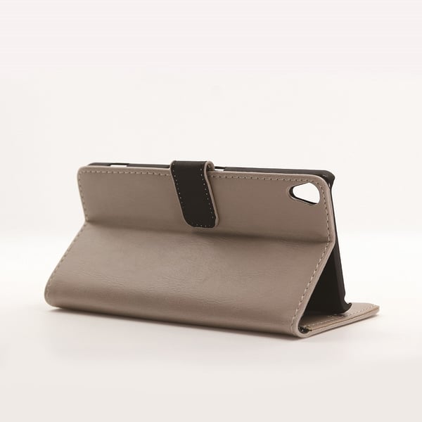 Sony Xperia XA Retro Lommebok - deksel Beige