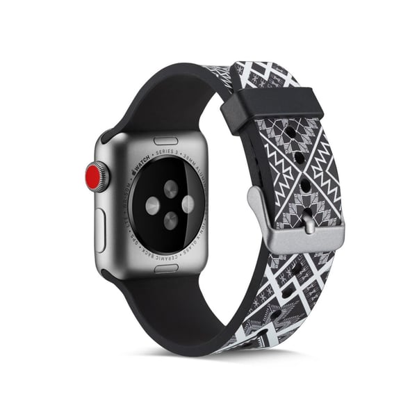 Silikon klokkerem til Apple Watch 4 44mm, 3/2/1 42mm - firkant