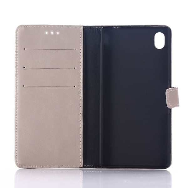 Sony Xperia M4 Aqua Lommebok - cover Beige