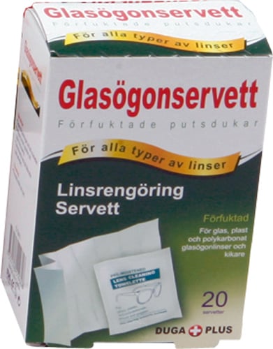 Vådserviet Briller 120-p brilleservietter