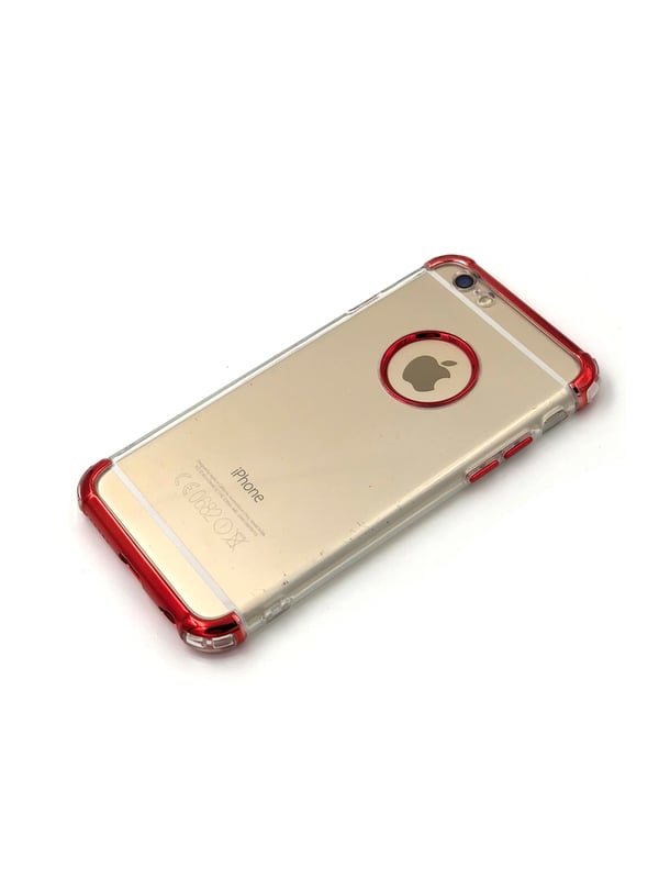 Extra tåligt design silikonskal | färgade kanter iPhone 7