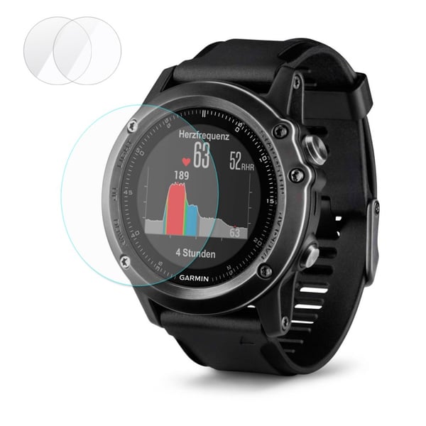 2 stk HAT PRINCE Garmin Fenix 3 HR herdet glass 0.2mm