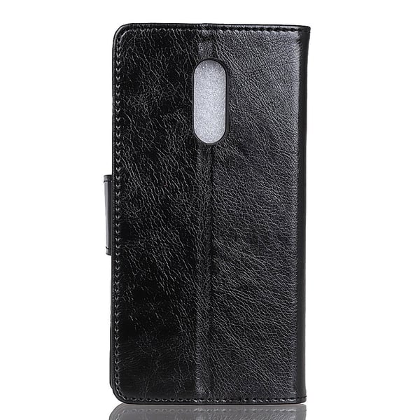 Tekstureret Splitlæder Mobiltelefoncover Nokia 5.1 Plus - Sort