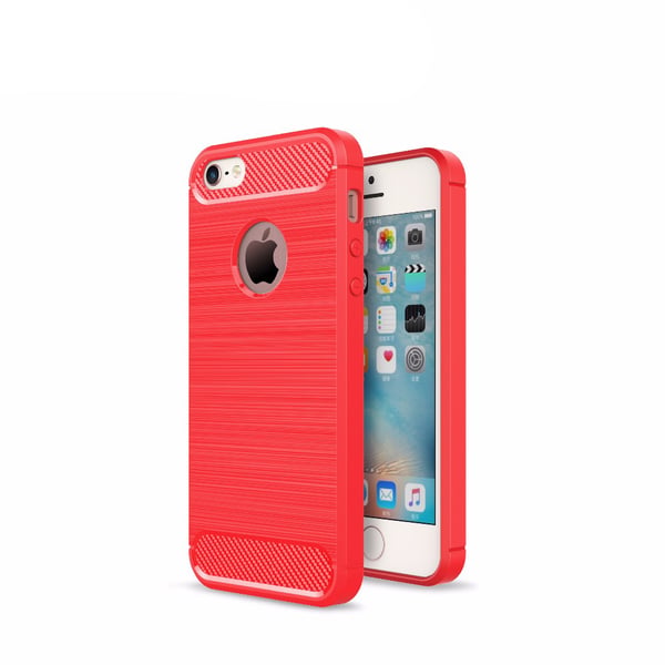 SKALO iPhone 5/5S/SE(1:a gen) Armor Carbon Stöttåligt TPU-skal