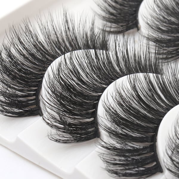 5 par falske øyevipper - 6D faux mink - G208