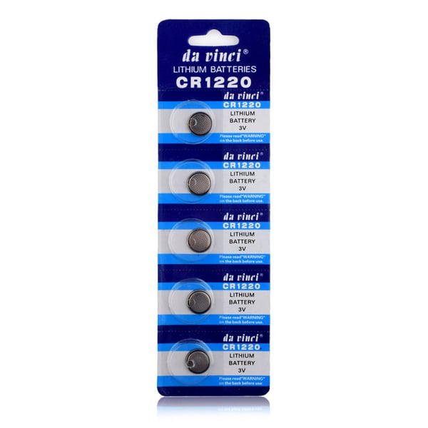 Alkalisk Knappcellbatteri CR1220 Storpack