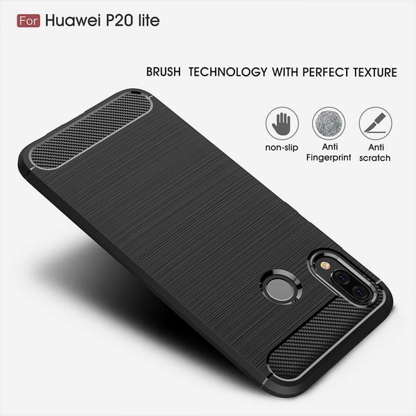 Stöttåligt Armor Carbon TPU-skal Huawei P20 Lite