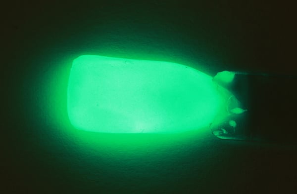 Glitterpulver som lyser i mørket / Glow in the dark