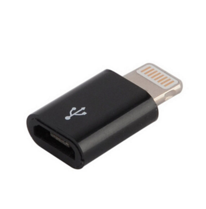 Micro-USB til Lightning Adapter - Svart