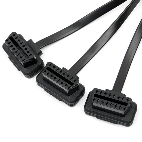 1x3 OBD2 OBDII Splitter forlængerkabel 1x han 3x hun