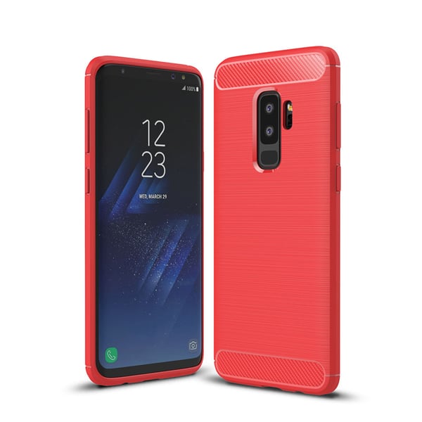 SKALO Samsung S9 Plus Armor Carbon Stöttåligt TPU-skal
