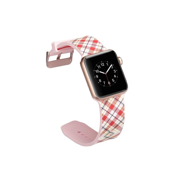 Silikon klokkerem til Apple Watch 4 44mm, 3/2/1 42mm - gitter
