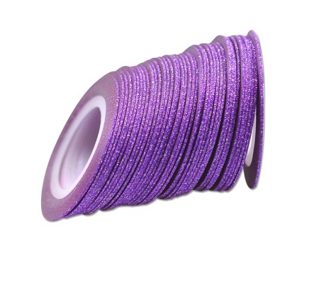 Glitterstribetape, neglebånd